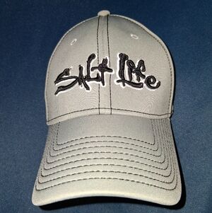 Salt Life Light Gray Hat with Black Embroidery